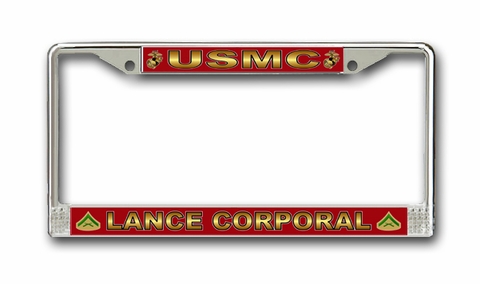 U.S.M.C. 'Lance Corporal' License Plate Frame