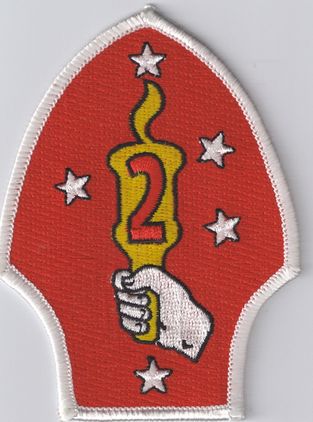 USMC Marine Corps 2nd Division World War II 3.75" Patch