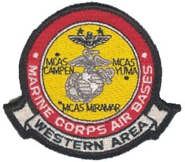 USMC Marine Corps Air Base Western Area 3" Military Patch