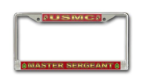 U.S.M.C. 'Master Sergeant' License Plate Frame