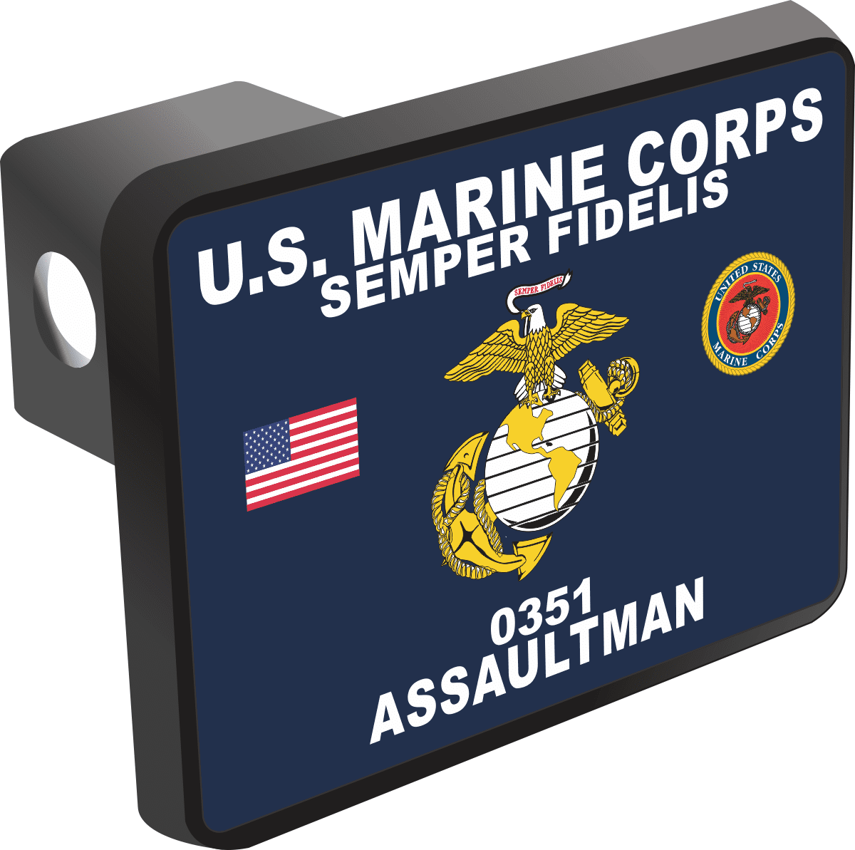 USMC MOS 0351 Infantry Assaultman Red Oval Sticker – Rayd Workshop 5"x3.44"