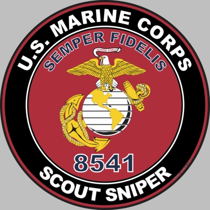 U.S.M.C. MOS 8541 Scout Sniper Decal
