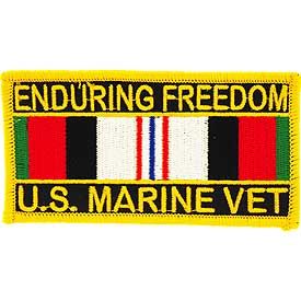 USMC Operation Enduring Freedom With Service Ribbon Patch