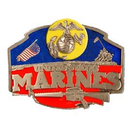U.S.M.C. Pewter Belt Buckle