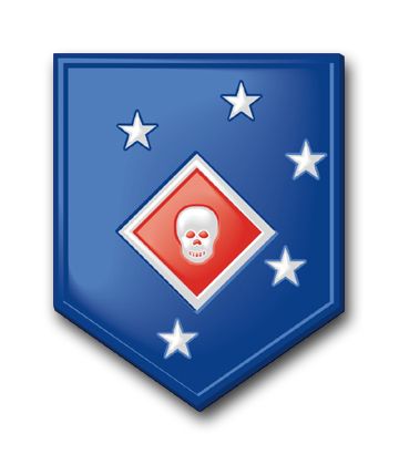 U.S.M.C. Raider Battalion  Vinyl Transfer Decal