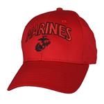 U.S.M.C. Marines EGA Low-Profile Made in USA Red Cotton Twill Cap