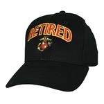 USMC Retired w/Red Eagle Globe and Achor Black Cap
