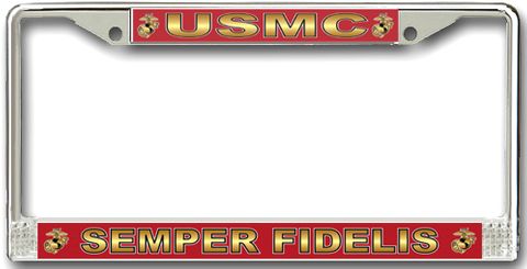 U.S.M.C. 'Semper Fi' License Plate Frame
