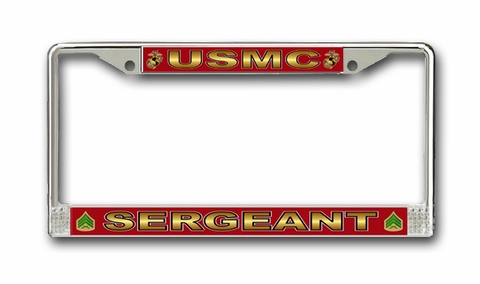 U.S.M.C. 'Sergeant' License Plate Frame