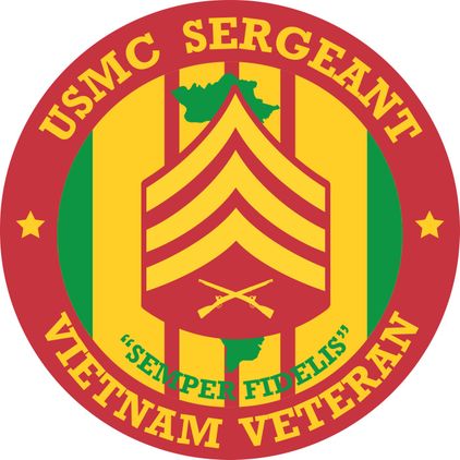 USMC Sergeant Vietnam Veteran Decal