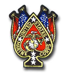 U.S.M.C. Spade 10" Jacket Patch