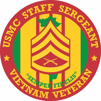 USMC Staff Sergeant Vietnam Veteran Decal