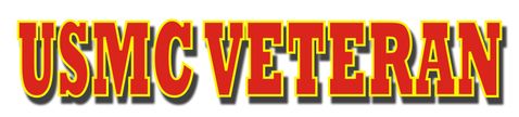 USMC VETERAN WINDOW STRIP STICKER