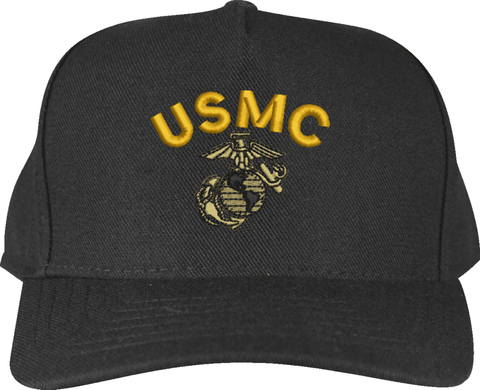 U.S.M.C. with Eagle Globe and Anchor Custom Embroidered Cap