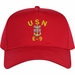 USN E-9 Master Chief Petty Officer with Anchor Custom Embroidered Cap