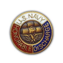 USN Honorable Discharge Lapel Pin