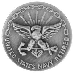 USN Retired 20 Years Pin