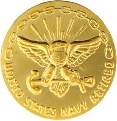 USN Retired 30 Years Pin