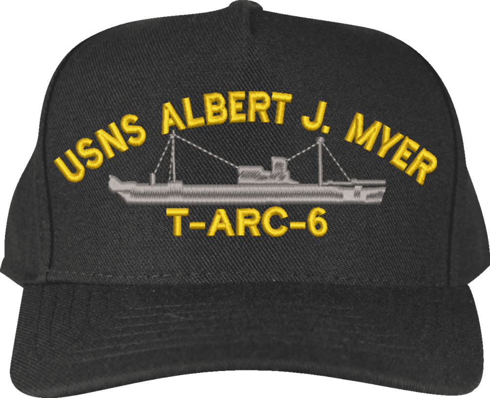USNS Albert J. Myer TARC6 Ship Custom Embroidered Cap