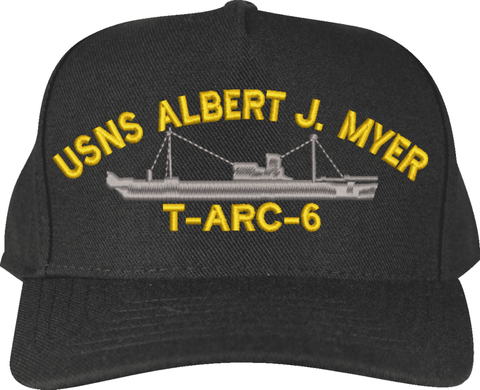 USNS Albert J. Myer T-ARC-6 Ship Custom Embroidered Cap