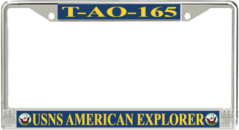 USNS American Explorer T-AO-165 License Plate Frame