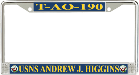 USNS Andrew J. Higgins T-AO-190 License Plate Frame