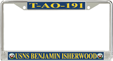 USNS Benjamin Isherwood T-AO-191 License Plate Frame