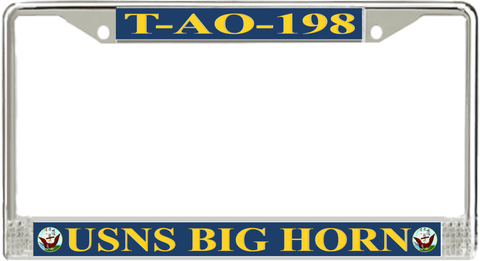 USNS Big Horn T-AO-198 License Plate Frame