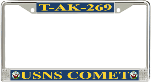 USNS Comet T-AK-269 License Plate Frame