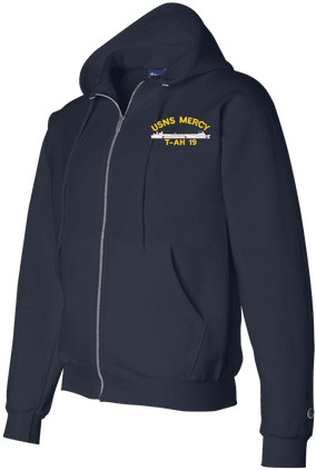 USNS Mercy T-AH 19 Zippered Hoodie