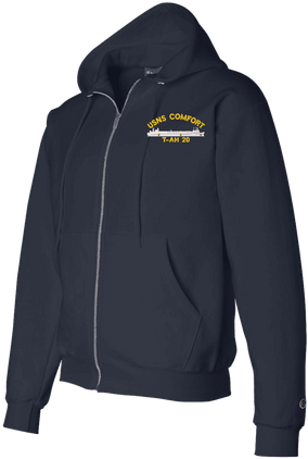 USNS Comfort T-AH 20 Zippered Hoodie