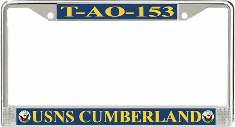 USNS Cumberland T-AO-153 License Plate Frame