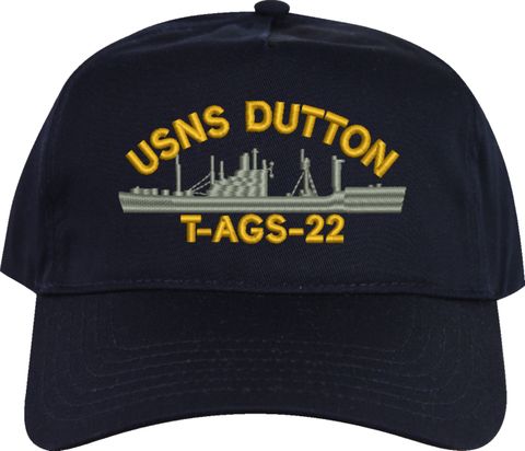USNS Dutton T-AGS-22 Navy Blue High Profile Cap (Imported)