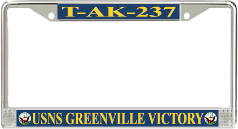 USNS Greenville Victory T-AK-237 License Plate Frame