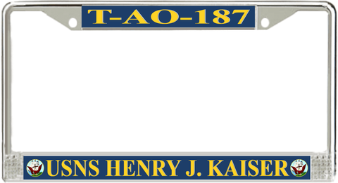 USNS Henry J. Kaiser T-AO-187 License Plate Frame