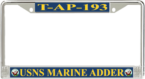 USNS Marine Adder T-AP-193 License Plate Frame