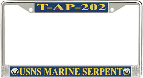 USNS Marine Serpent T-AP-202 License Plate Frame
