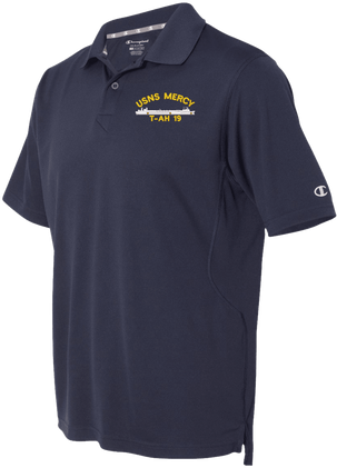 USNS Mercy T-AH 19 Moisture Wicking Polo
