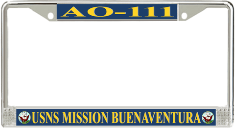 USNS Mission Buenaventura AO-111 License Plate Frame