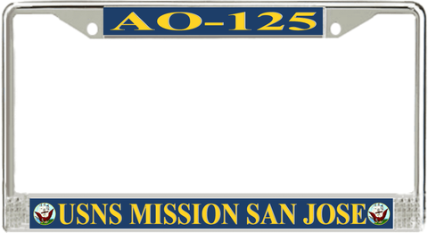 USNS Mission San Jose AO-125 License Plate Frame