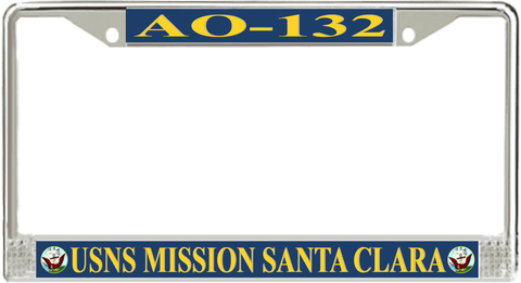 USNS Mission Santa Clara AO-132 License Plate Frame