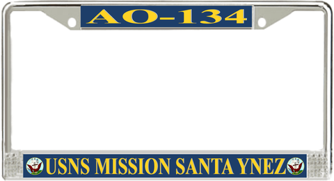 USNS Mission Santa Ynez AO-134 License Plate Frame