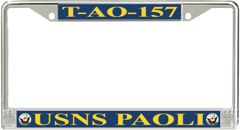 USNS Paoli T-AO-157 License Plate Frame