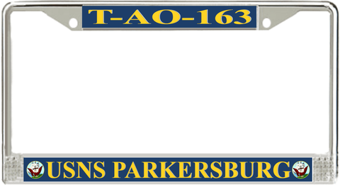 USNS Parkersburg T-AO-163 License Plate Frame