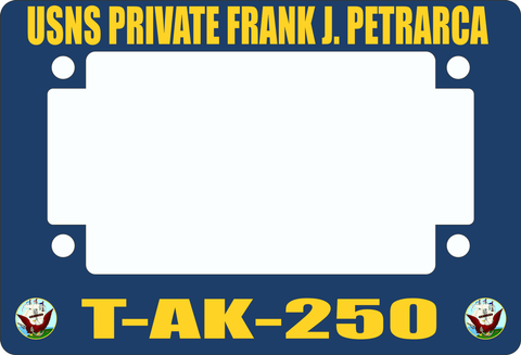 USNS Private Frank J. Petrarca T-AK-250 Motorcycle Frame