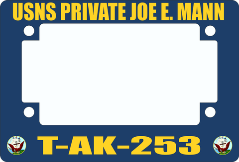 USNS Private Joe E. Mann T-AK-253 Motorcycle Frame