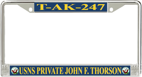 USNS Private John F. Thorson T-AK-247 License Plate Frame