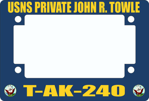USNS Private John R. Towle T-AK-240 Motorcycle Frame