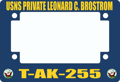 USNS Private Leonard C. Brostrom T-AK-255 Motorcycle Frame