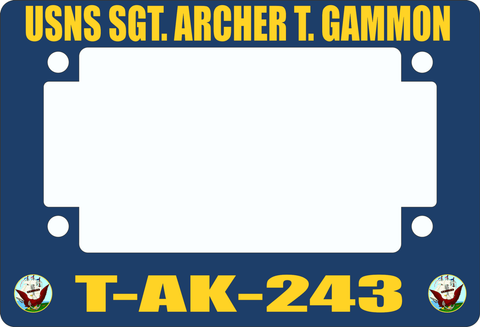 USNS Sgt. Archer T. Gammon T-AK-243 Motorcycle Frame